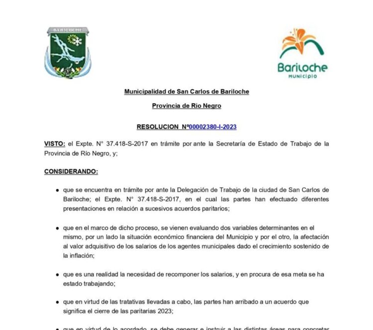 RESOLUCION Nº 2380-I-2023