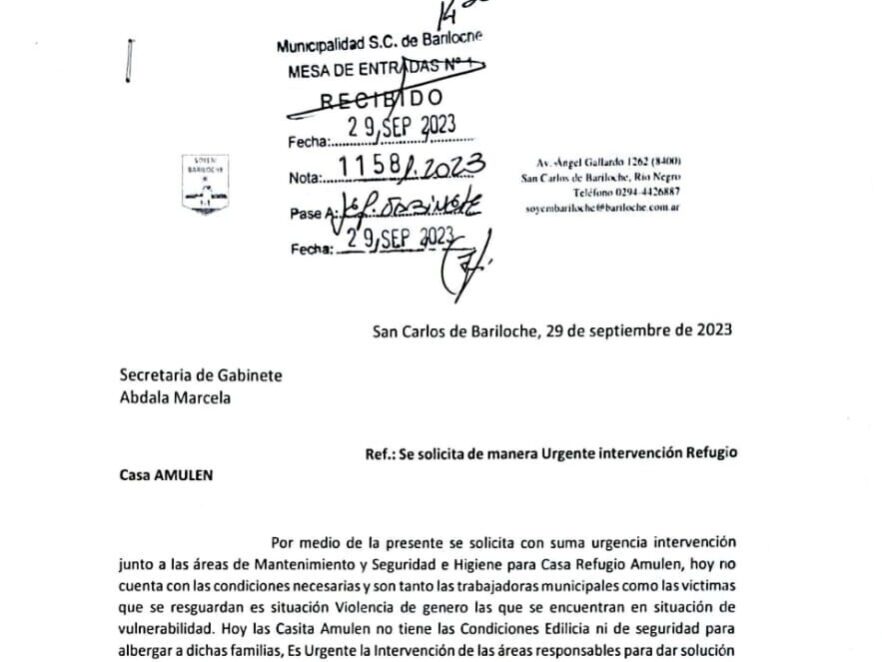 29 septiembre 2023 reclamo casa amulen por falta de mantenimiento